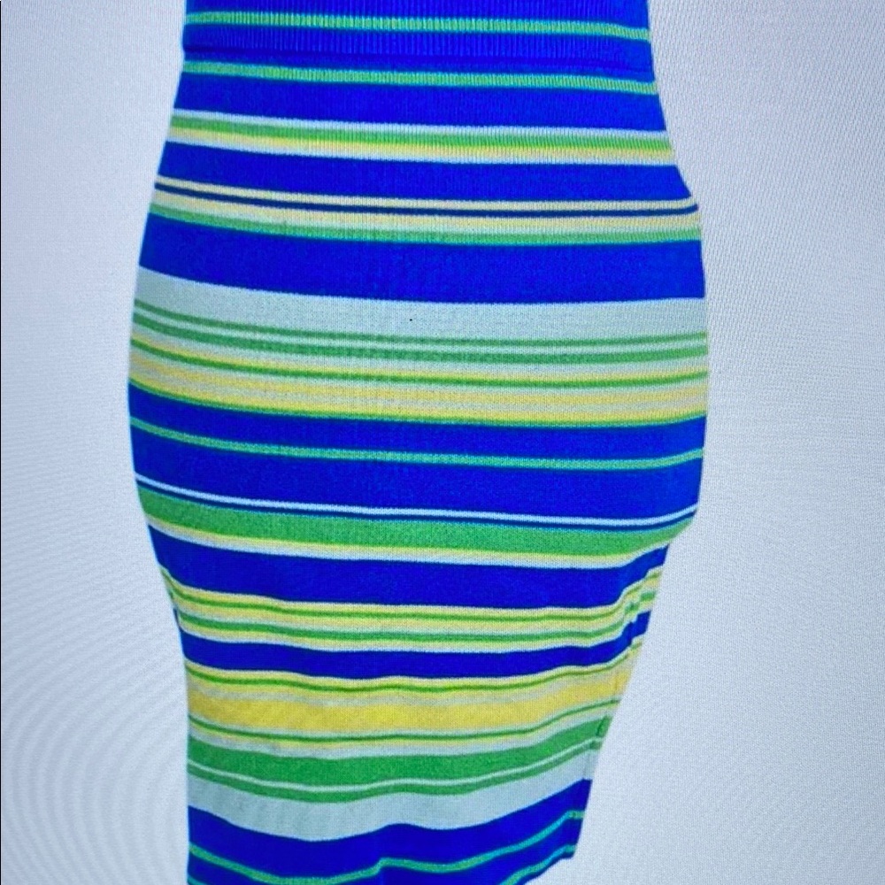 Multicolored Knee-Length Pencil Skirt Resort Wear